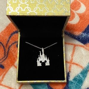 NEW Rebecca Hook Disney Parks Mickey castle necklace